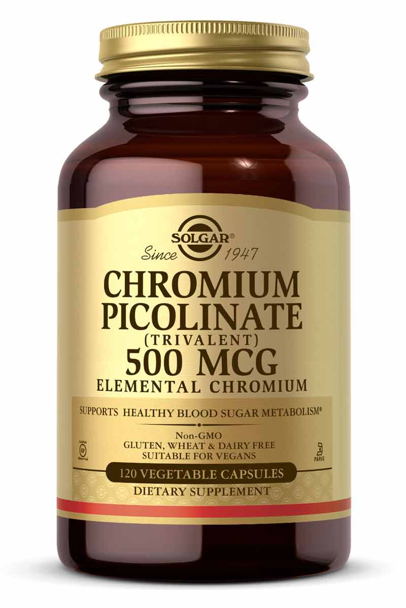 Solgar Chromium Picolinate 500 mcg 120 capsulas