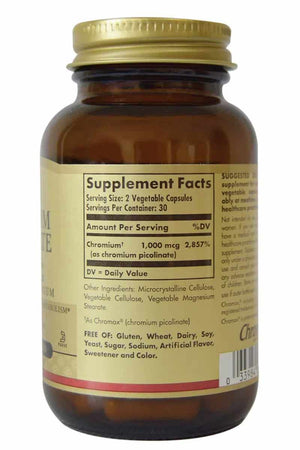 Solgar Chromium Picolinate 500 mcg 120 capsulas