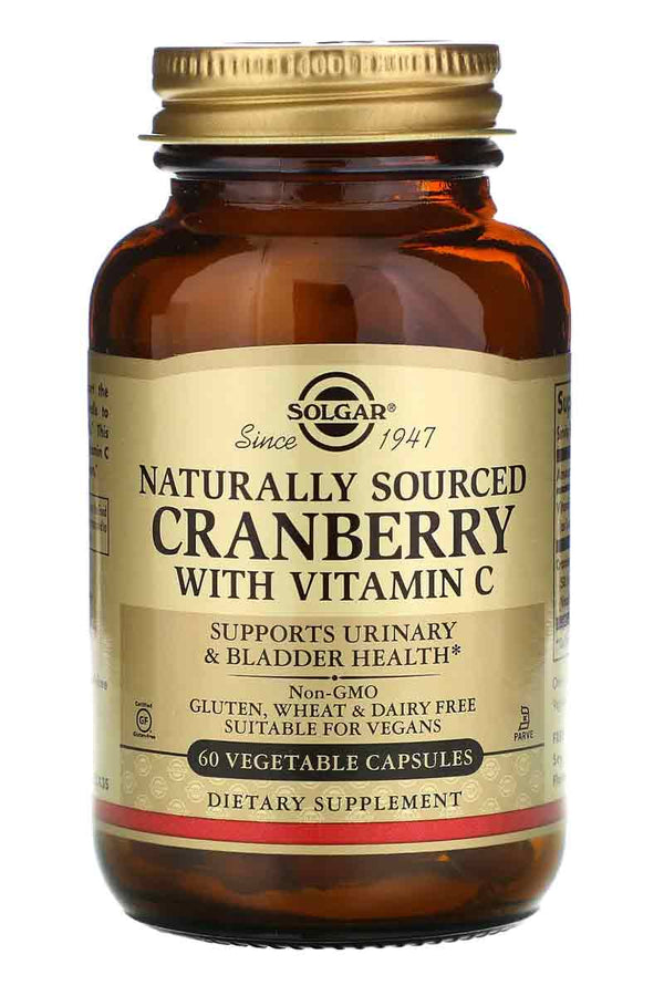 Solgar Naturally Sourced Cranberry With vitamin c 60 capsulas