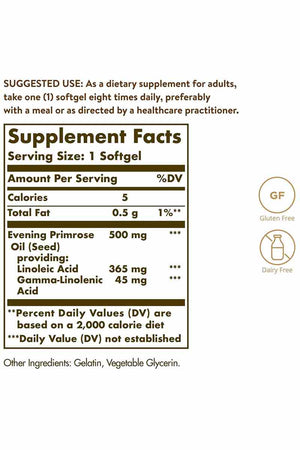 Solgar Evening Primrose Oil 500 mg 180 softgels