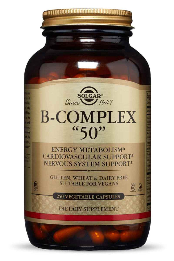Solgar B-Complex " 50 " 250 Capsulas Vegetales