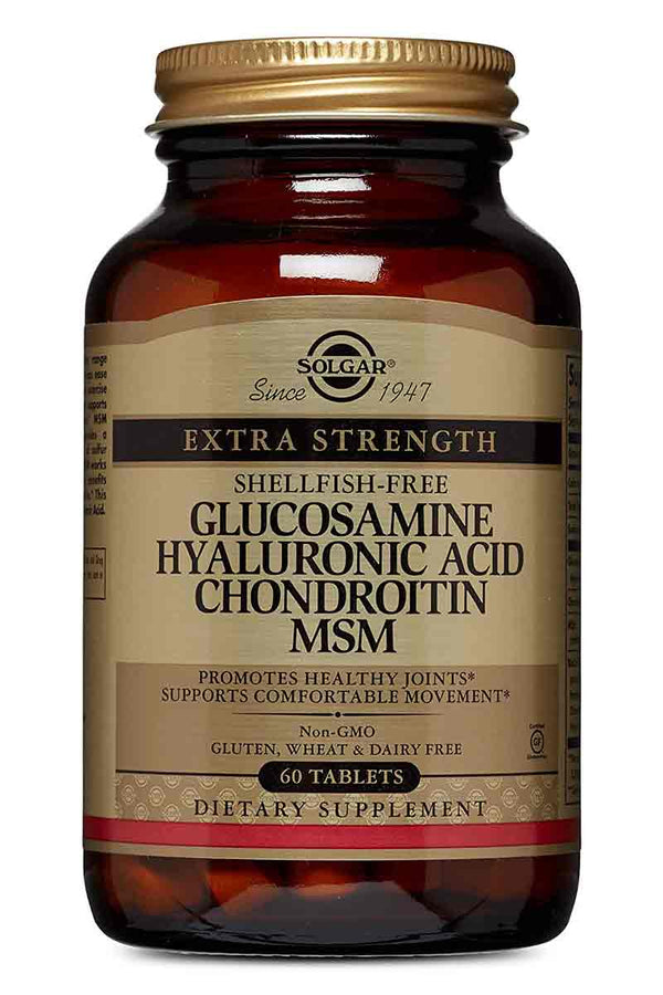 Solgar Glucosamine Hyaluronic Acid Chondroitin MSM 60 Tabletas