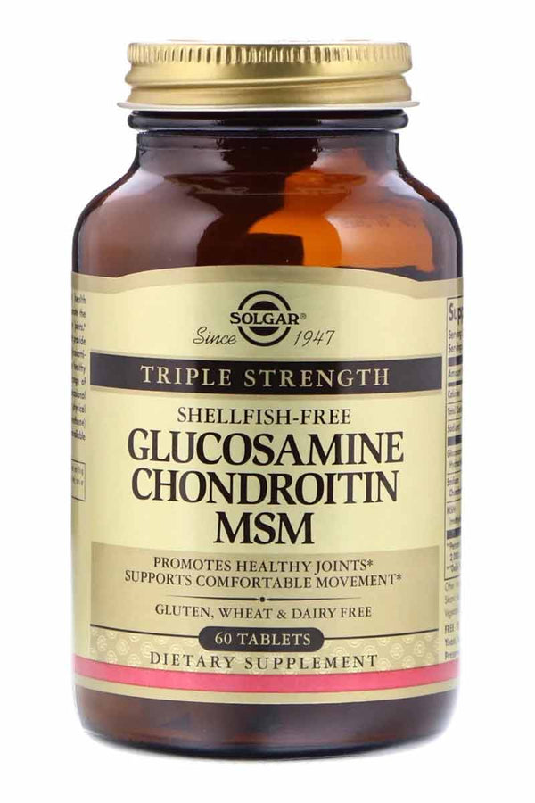 Solgar Triple Strenght Glucosamine Chondroitin MSM 60 Tabletas