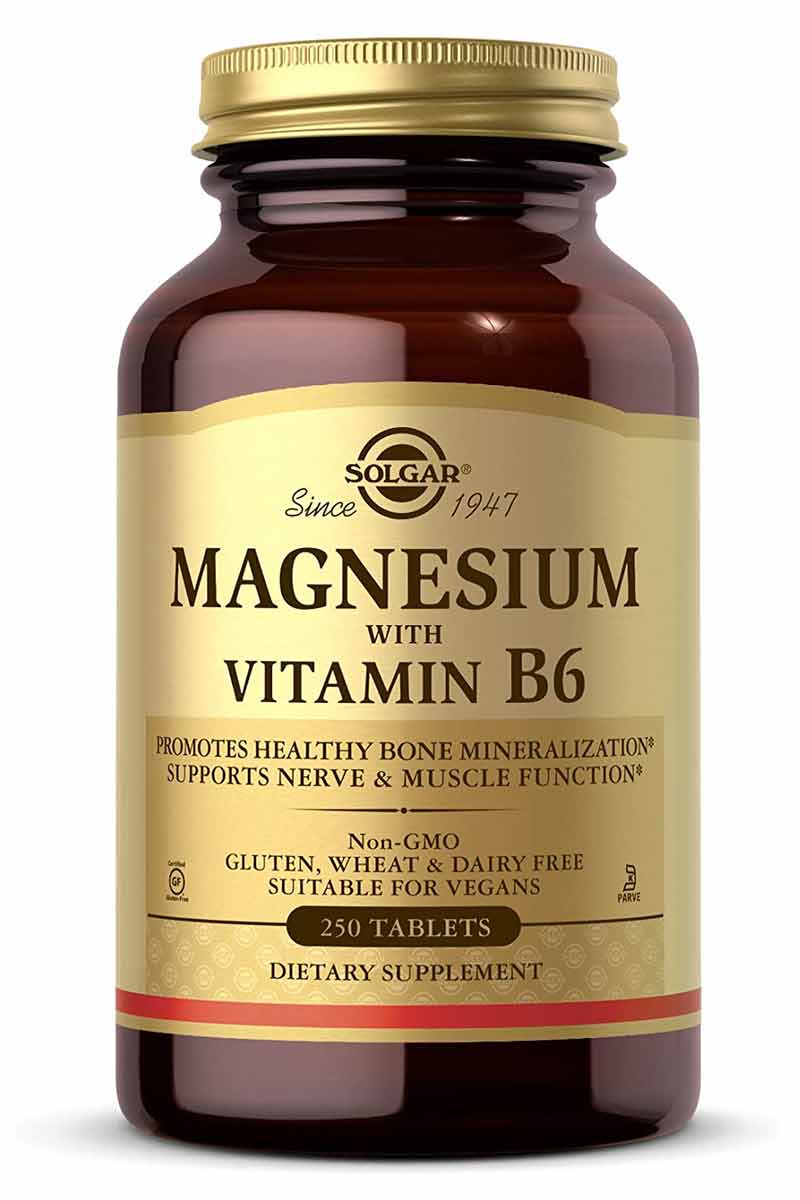 Solgar Magnesium Con Vitamina B6 250 tabletas