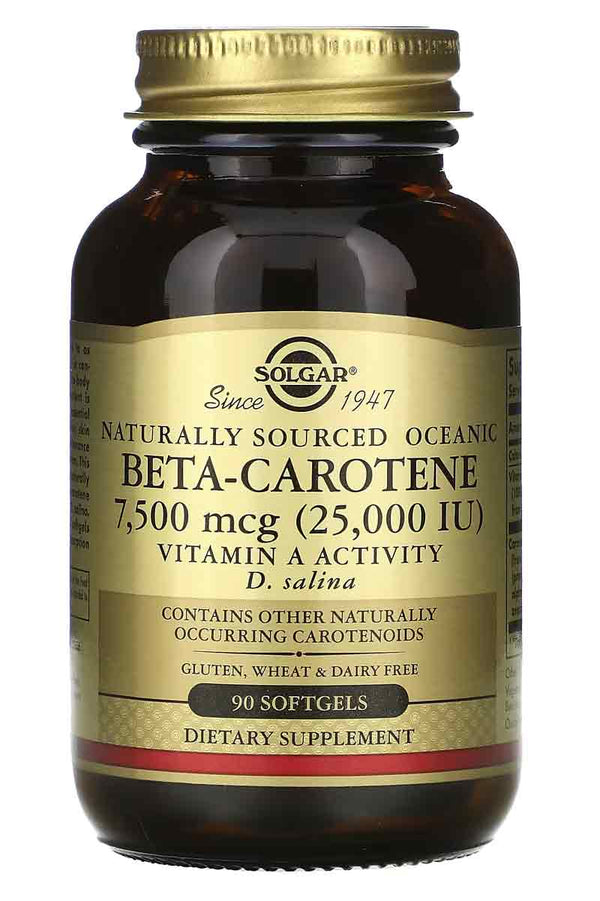 Solgar Beta-Carotene 7.500 mcg 25.000 iu 90 softgels