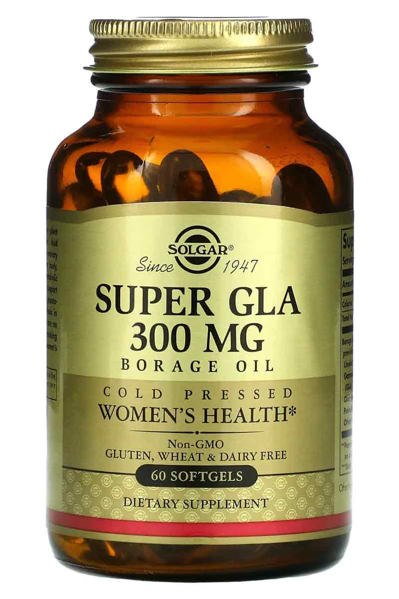 Solgar Super Gla 300 mg Borage Oil 60 Softgels
