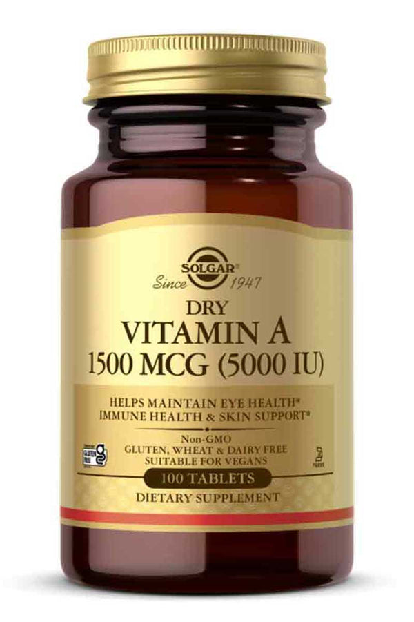 Solgar Vitamin A 1.500 MCG ( 5000 IU ) 100 TABLETAS