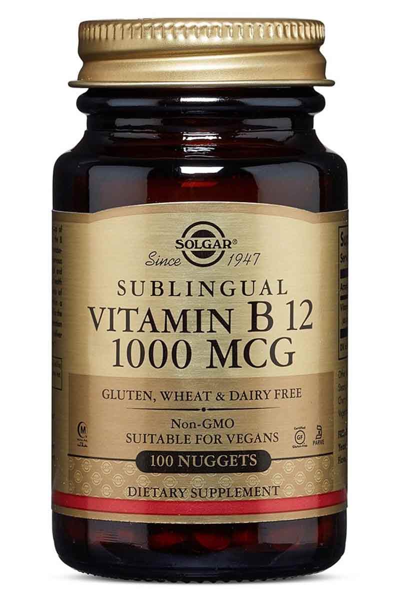 Solgar Vitamin B12 1000 mcg Sublingual 100 Nuggets