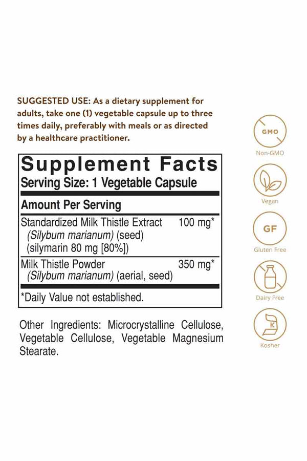 Solgar Milk Thistle 100 Capsulas vegetable