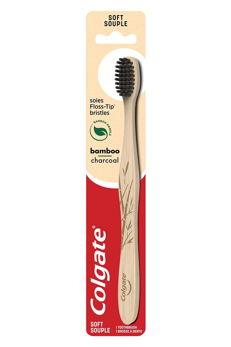 Colgate cepillo de dientes bamboo charcoal soft