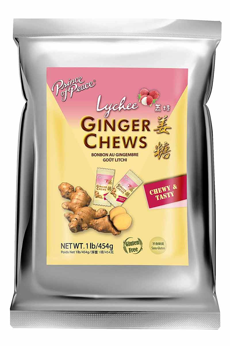 Prince Of Peace Ginger Chews Lychee 454 g