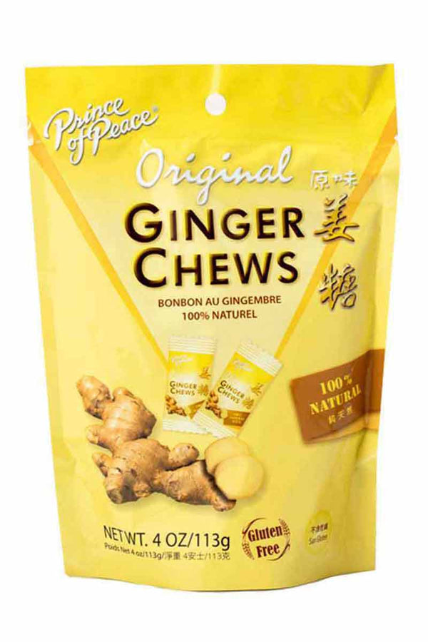 Prince Of Peace Original Ginger Chews 100% Natural 4 oz