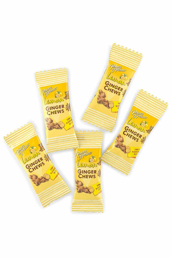 Prince Of Peace Original Ginger Chews Lemon 100 % Natural 4 oz