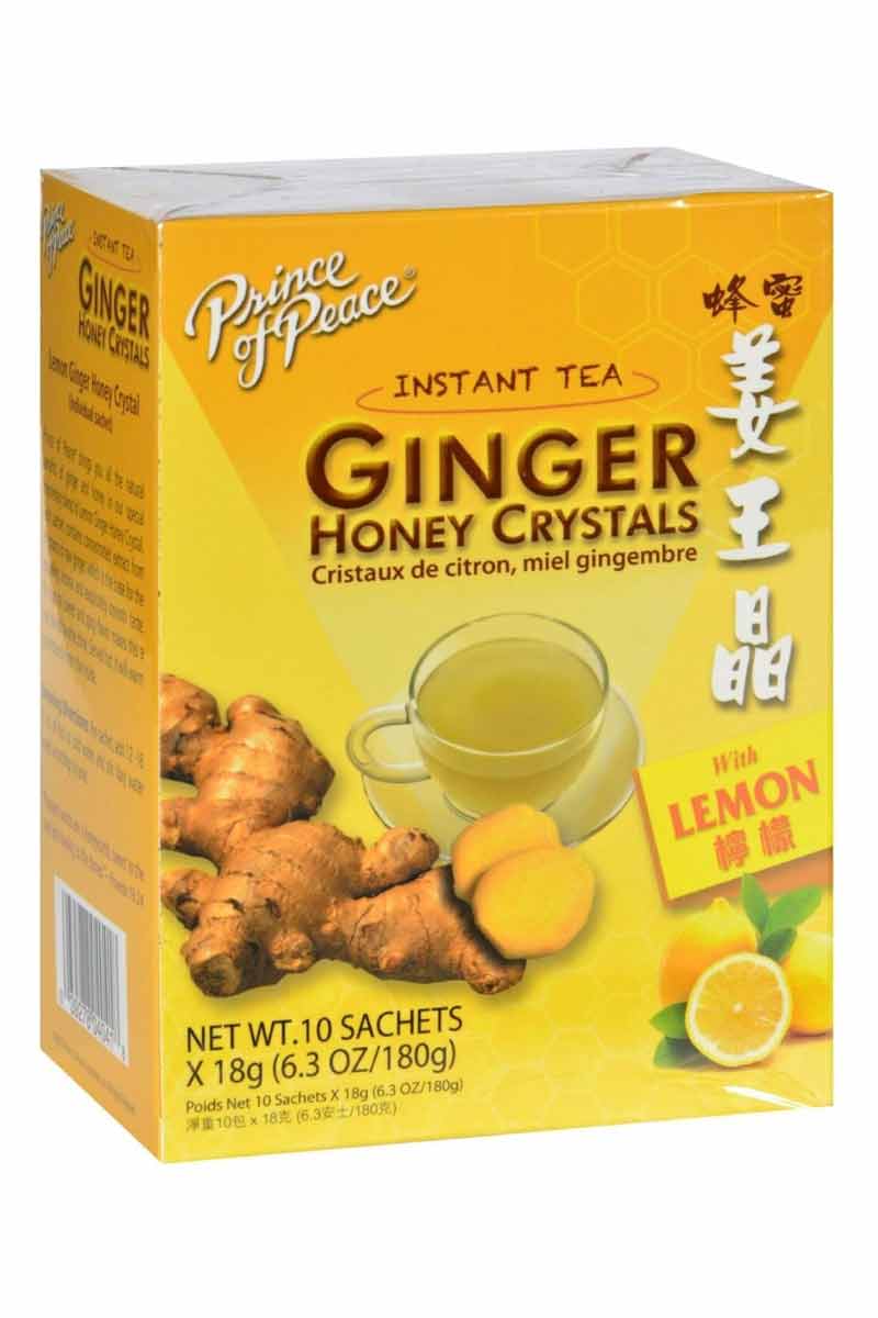 Prince Of Peace Lemon Ginger Honey Crystals 10 Sobres 18g