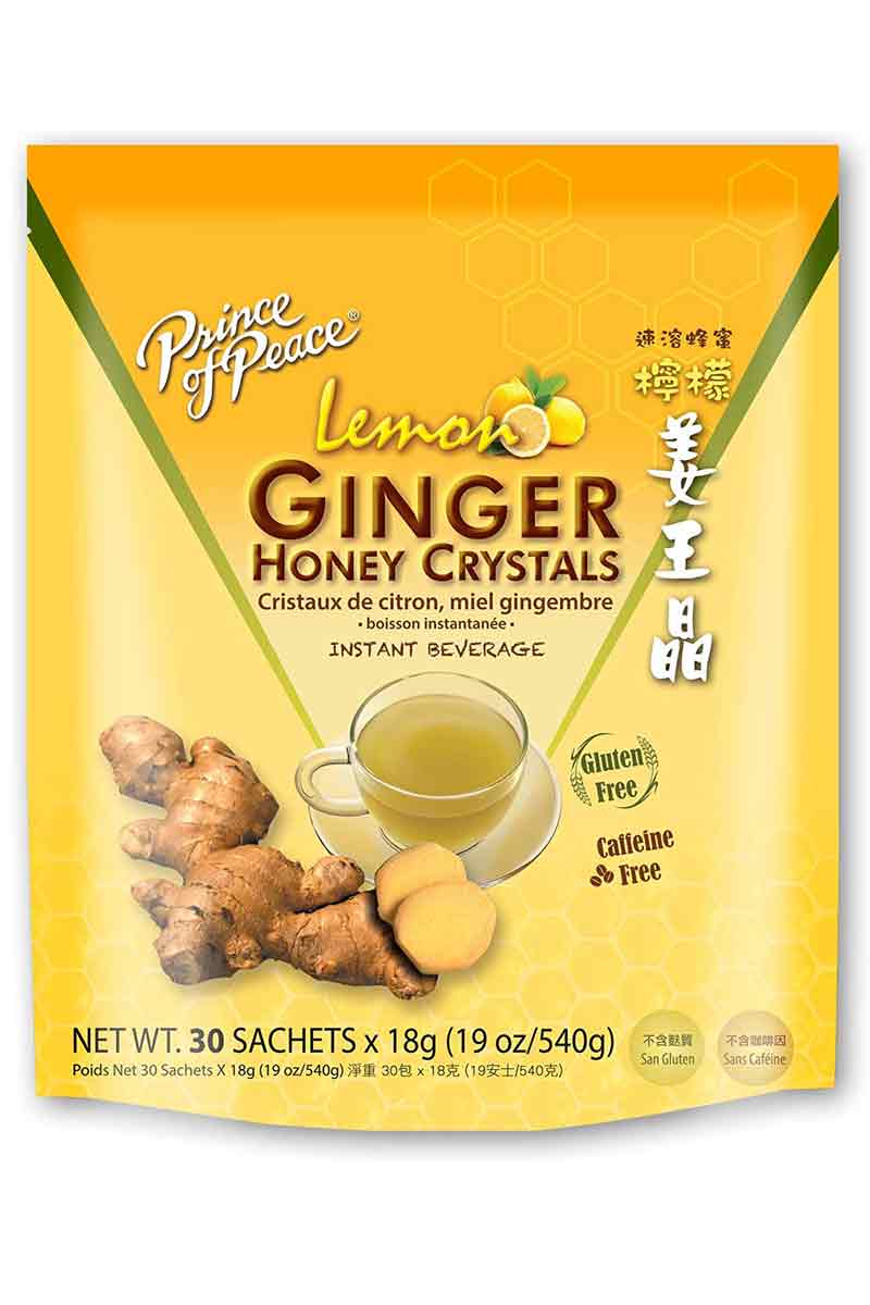 Prince Of Peace Lemon Ginger Honey Crystals 30 Sobres 18 g