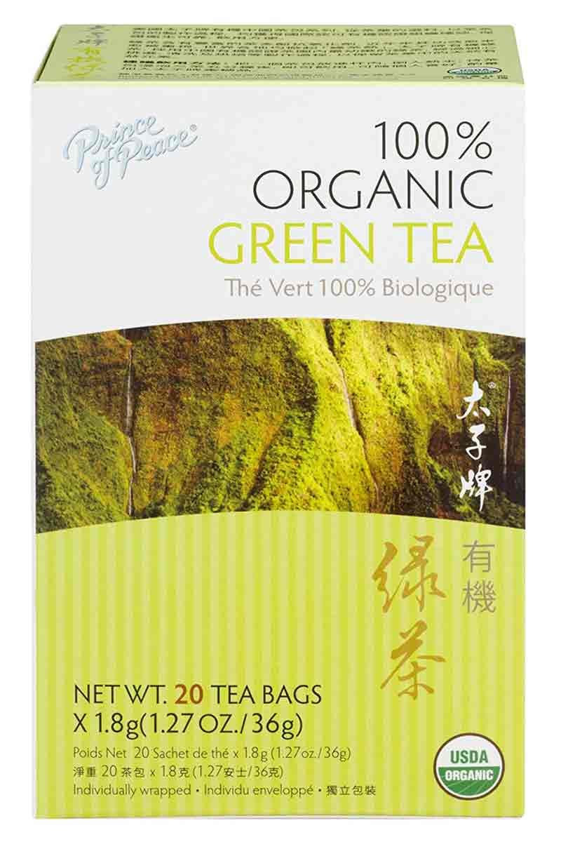 Prince Of Peace 100% Organic Green Tea 20 Bolsitas De Té