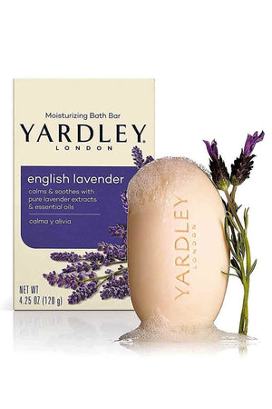 Yardley London Jabon en Barra hidratante de lavanda inglesa con aceites esenciales 4 oz