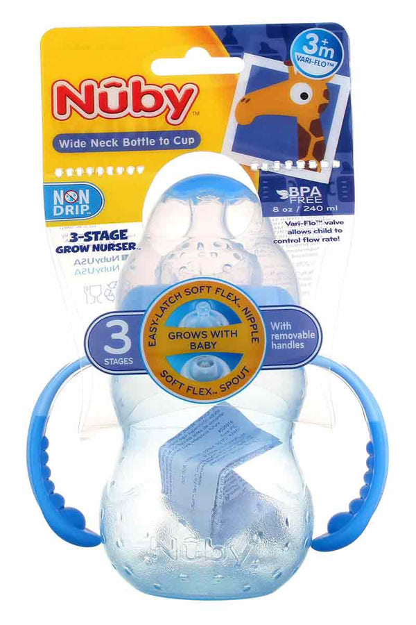 Nuby Easy Grip Soft Spout Cup - Vaso de fácil agarre con pico suave 10 oz