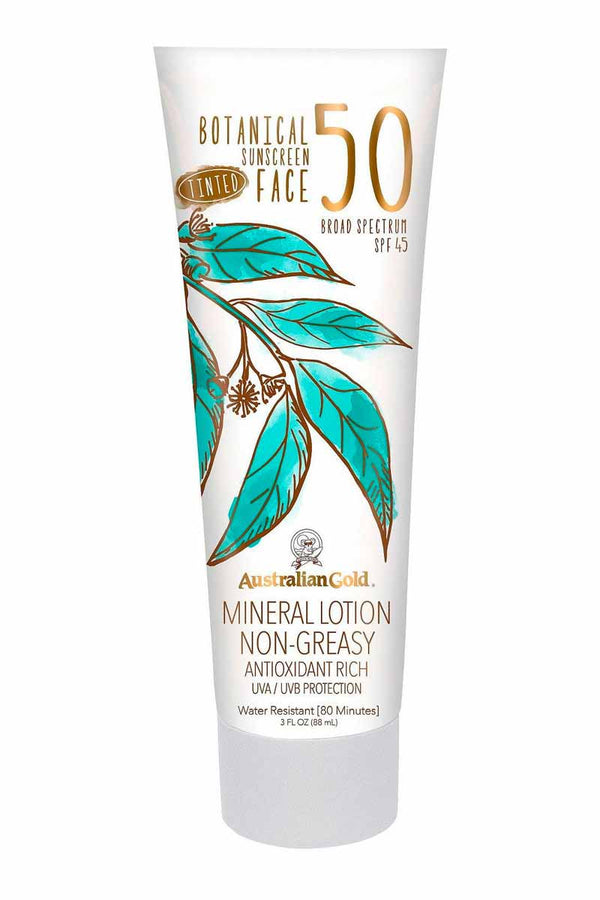 Australian Gold Botanical Bloqueador facial en loción SPF50 3 oz