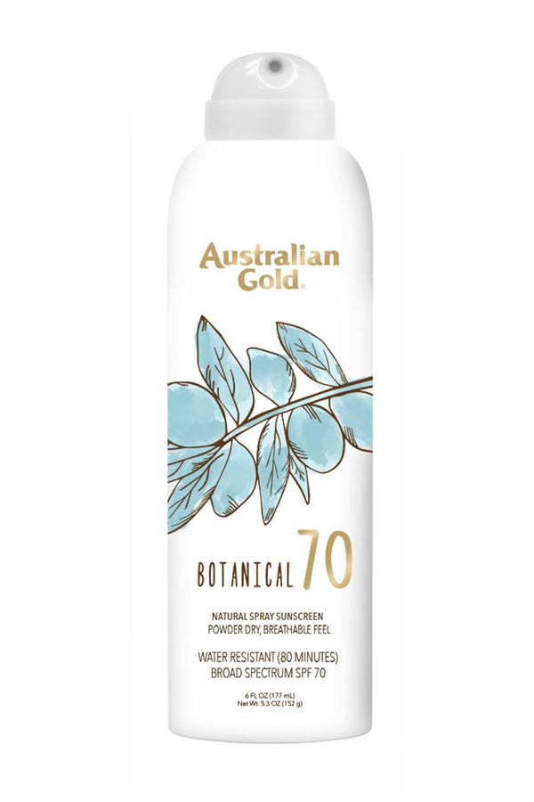 Australian Gold Botanical Bloqueador en spray SPF70 6 oz