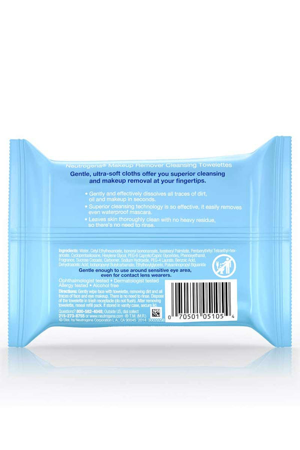 Neutrogena Makeup Remover - Toallitas Desmaquillantes 25 Toallitas