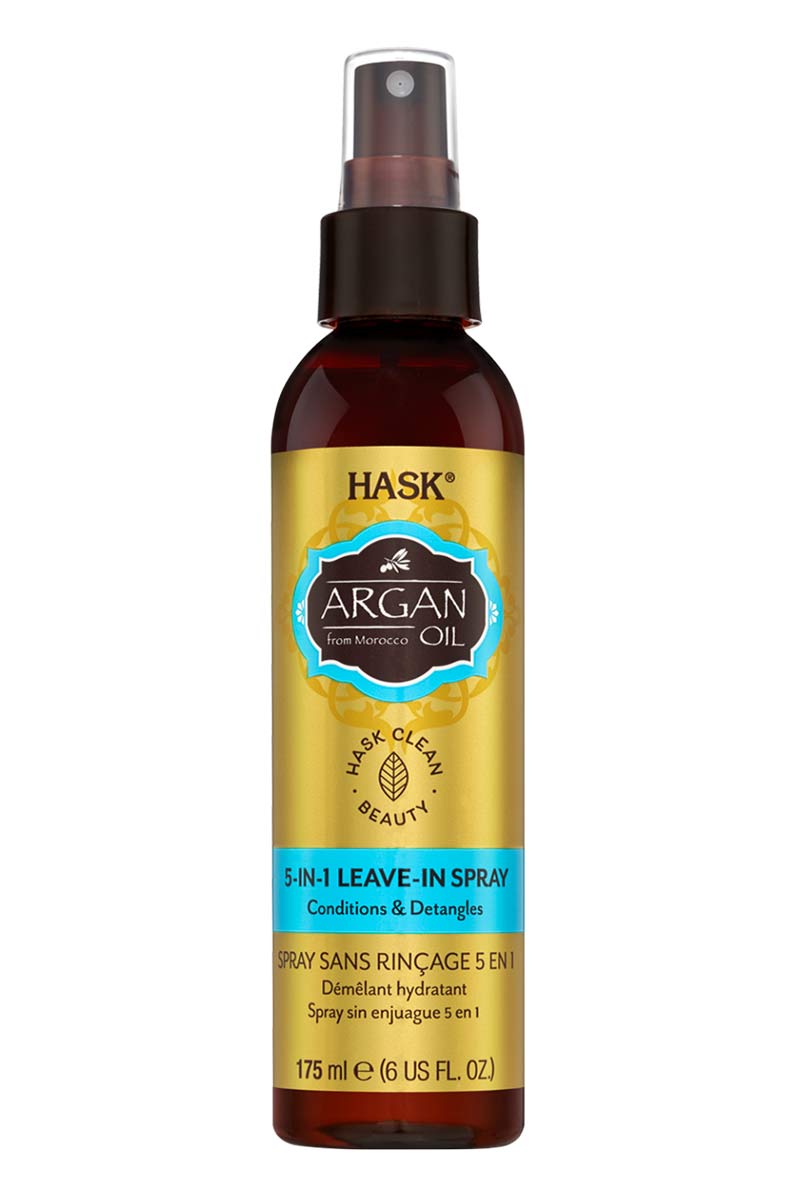 HASK Spray sin enjuague 5 en 1 de Aceite de Argan 6 oz