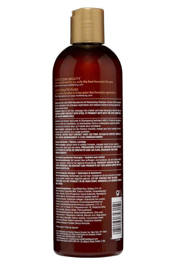 HASK Champú hidratante de Aceite de Macadamia  12 oz