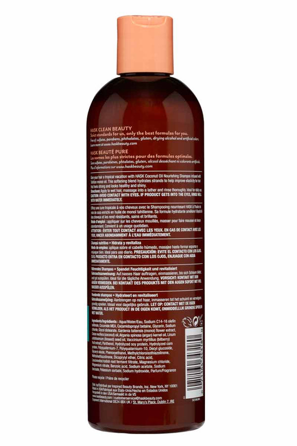 HASK Champú Nutritivo de aceite de Coco Monoi