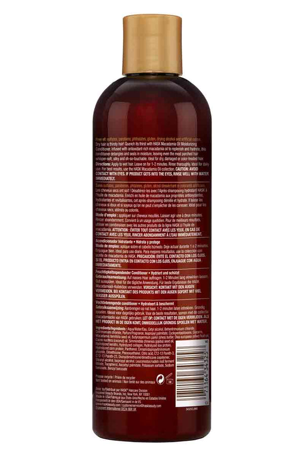 HASK Acondicionador hidratante de Aceite de Macadamia 12 oz