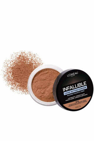 Loreal Infalible Loose Setting Powder - Polvo fijador traslucido 614 medium deep 0.26 oz