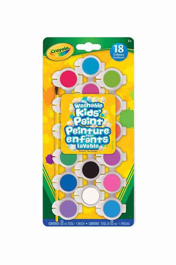 CRAYOLA 18 Pinturas lavables para niños