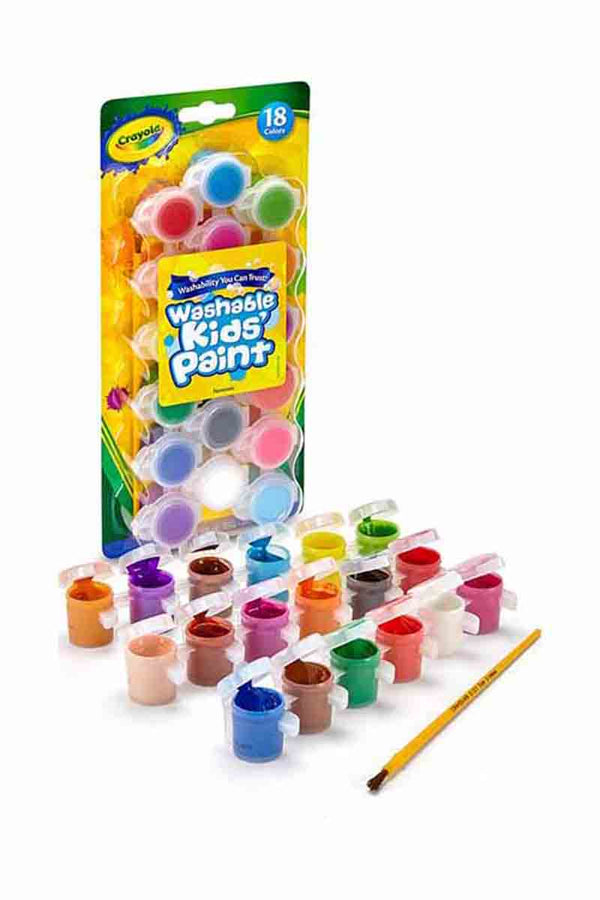 CRAYOLA 18 Pinturas lavables para niños