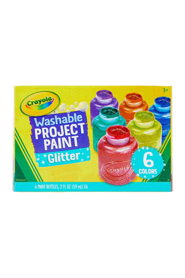 CRAYOLA 6 Pinturas lavables con Brillo