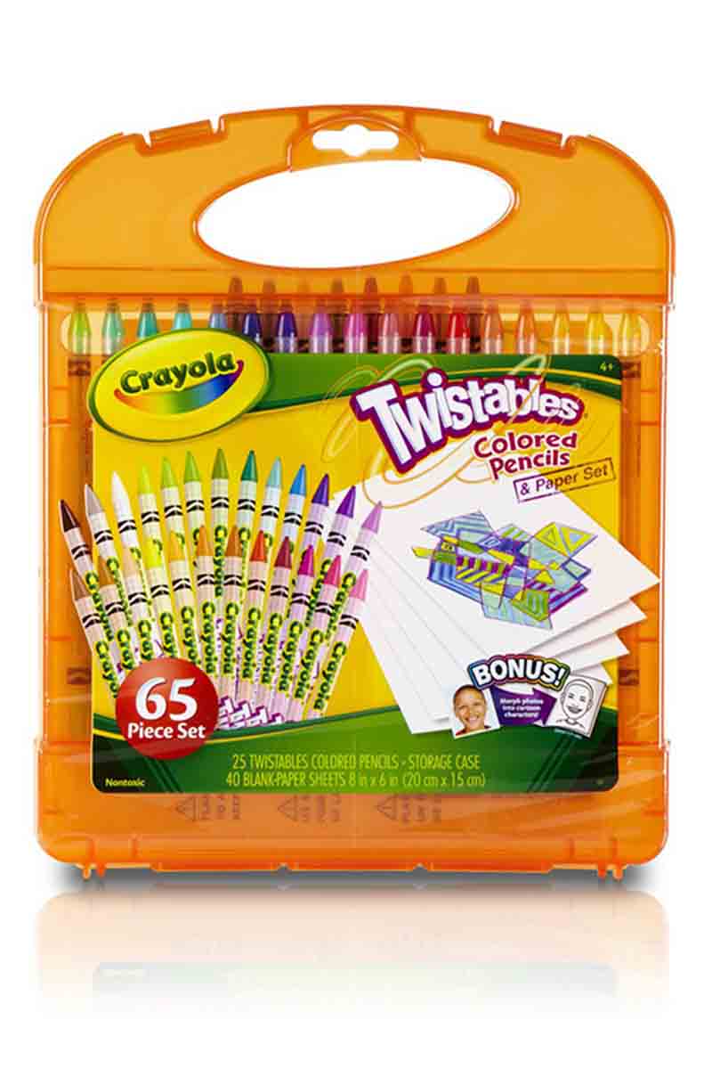 CRAYOLA Estuche de 65 lápices de colores Twistables