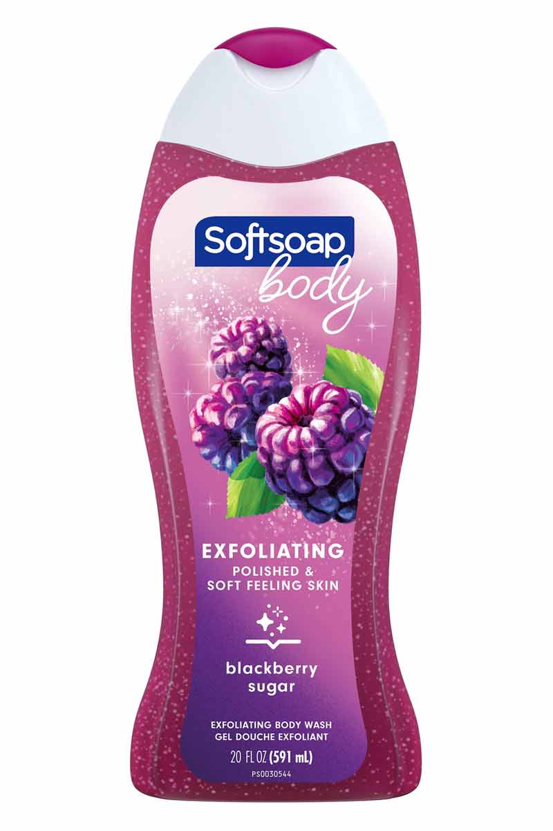 Softsoap Gel de baño Exfoliante Azúcar de mora 591 ml