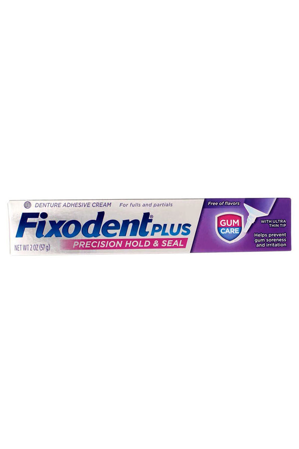 Fixodent Plus Denture - Crema adhesiva para el cuidado de las encías 2 onzas