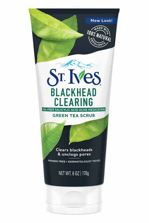St. Ives Blackhead Clearing Green Tea & Bamboo Scrub - Exfoliante Facial 6 oz