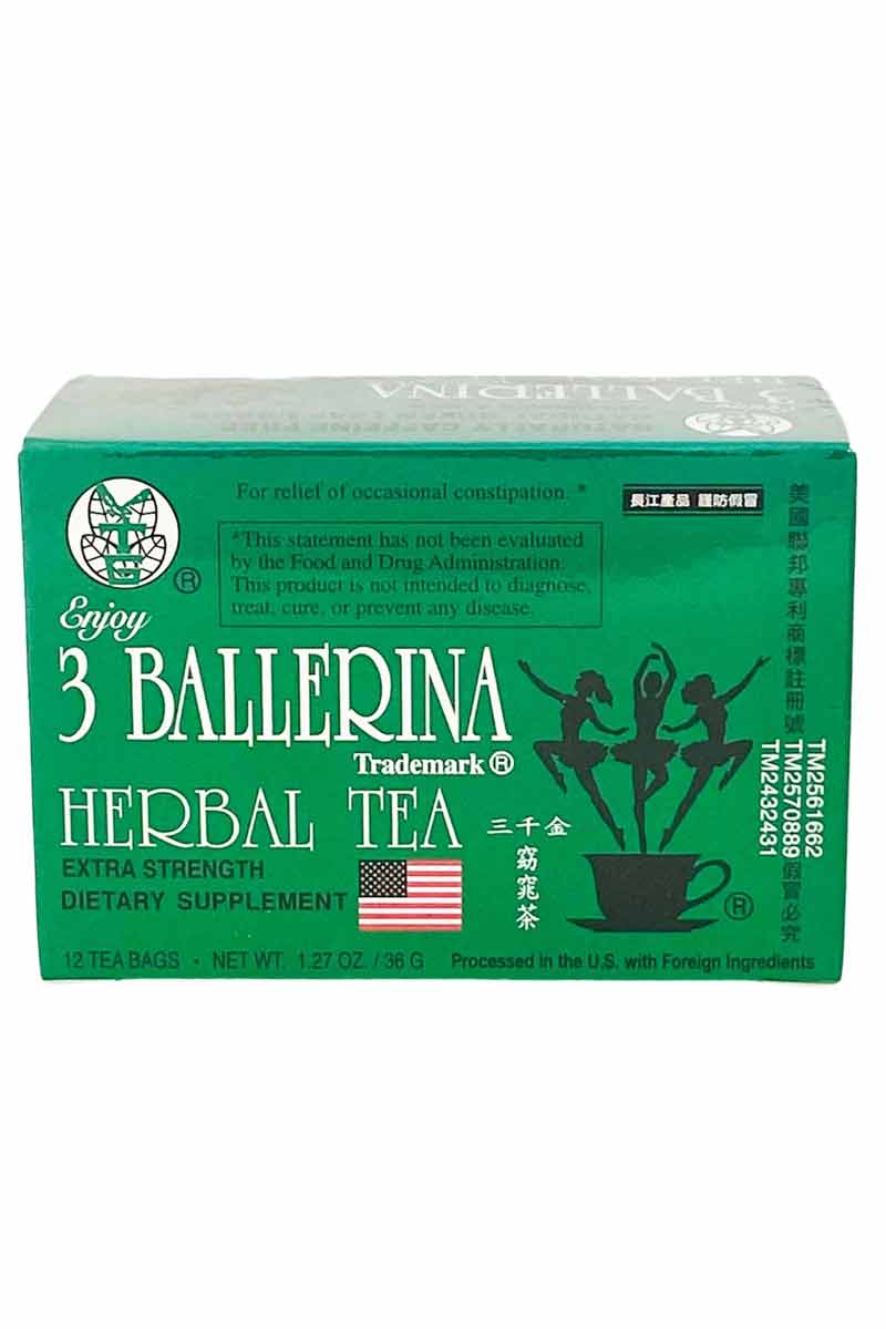 Herbal Tea 3 Ballerina Extra Strength 12 Bolsas De Te