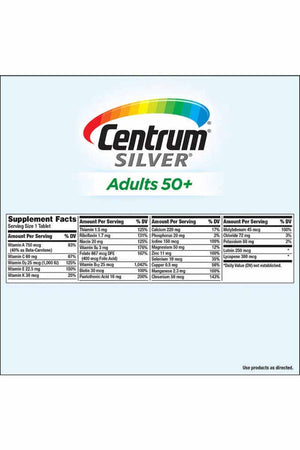 Centrum Silver Adults Multivitaminico 50+ 325 Tabletas