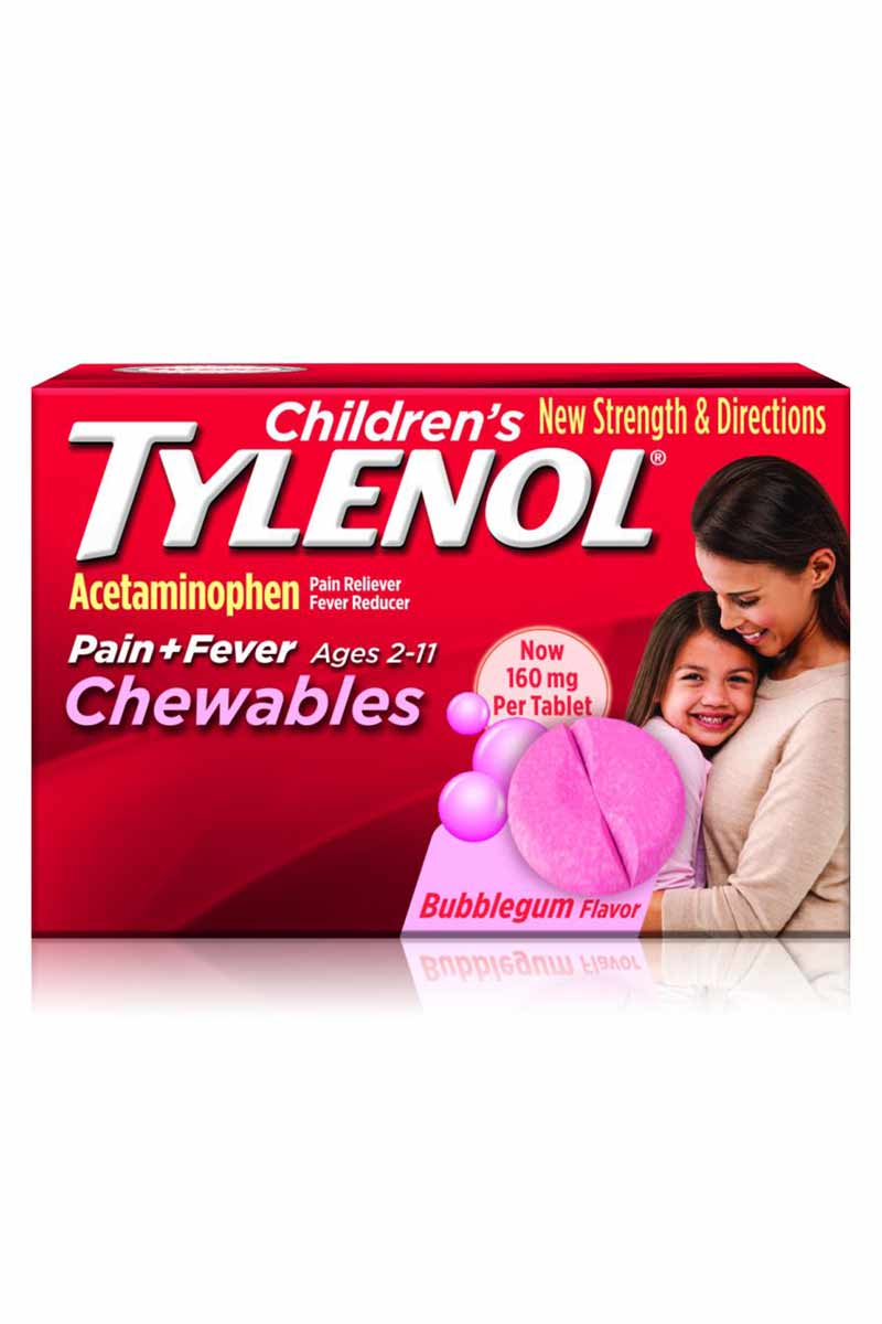 Tylenol Chlidren's Pain+Fever- Antifebril Y Analgésico Para Niños 24 Tabletas Masticables