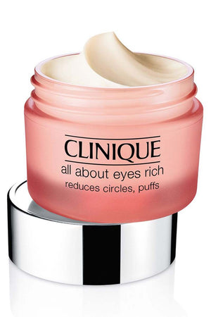 Clinique All About Eyes Rich Crema Intensiva Para el Contorno De Los Ojos 15 ml