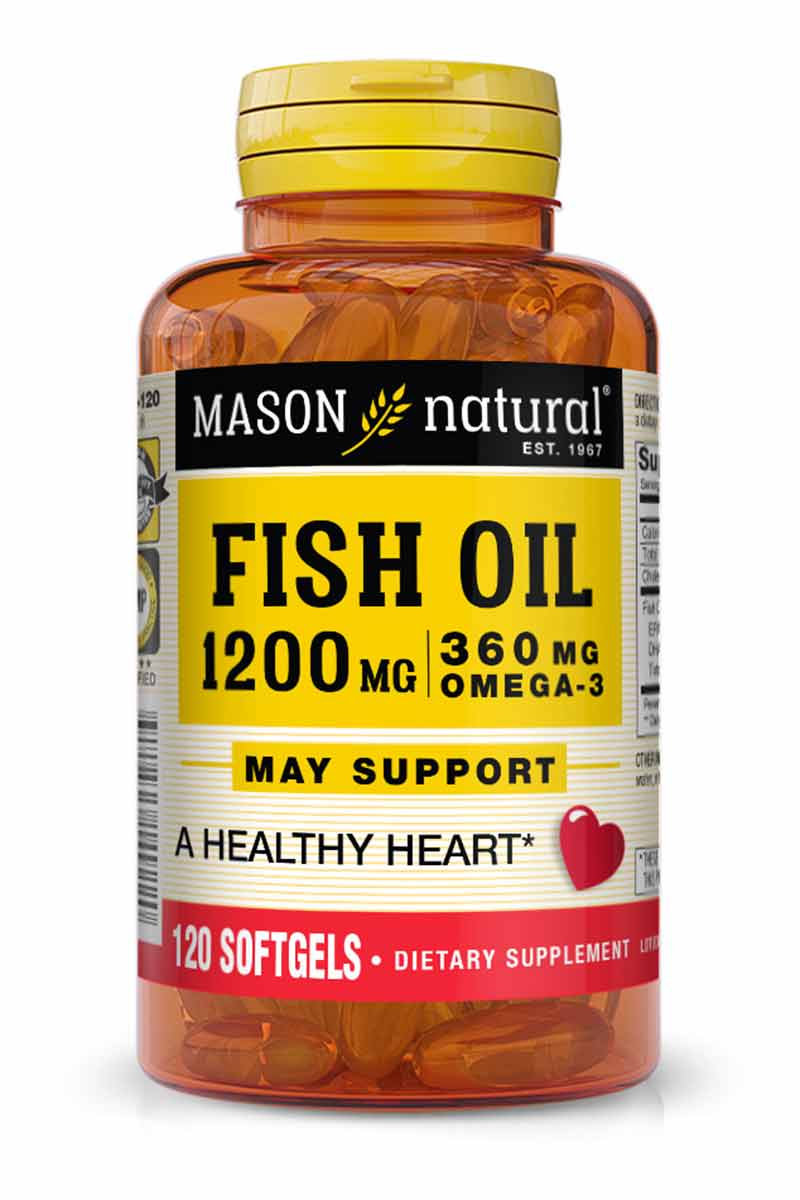Mason Omega 3 Fish Oil 1200 mg 120 Softgels