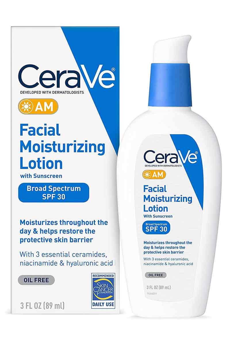 Cerave AM Loción Hidratante Facial con Protector Solar SPF 30 89 ml