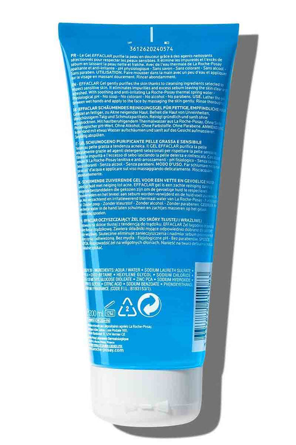 LA ROCHE POSAY EFFACLAR gel espumoso purificante 200 ml