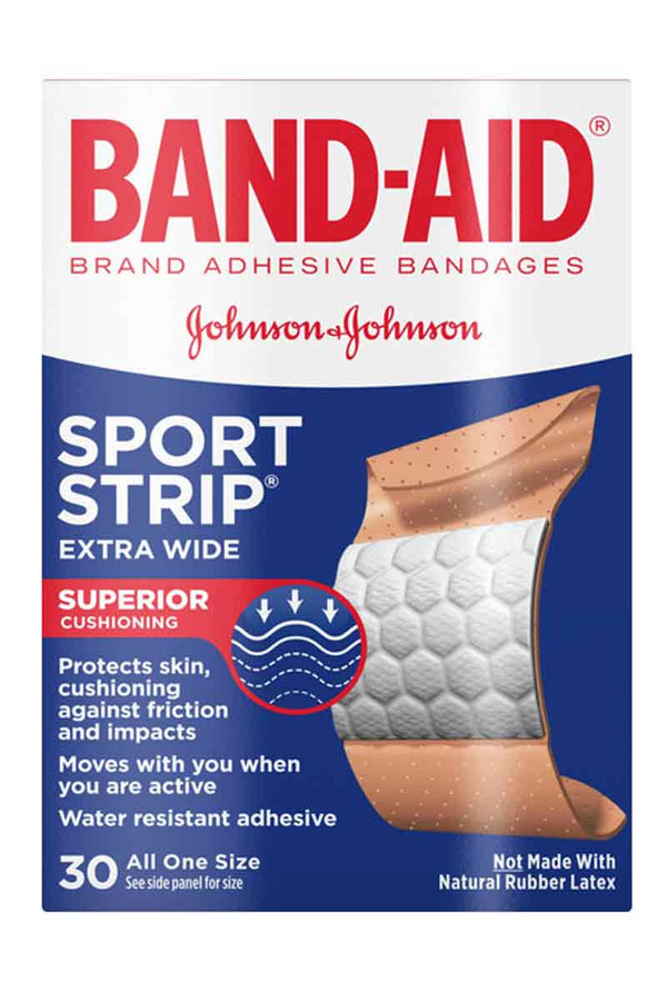 Band-Aid Curas Deportivas Extra Anchas 30 Curas