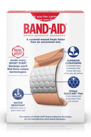 Band-Aid Curas Deportivas Extra Anchas 30 Curas