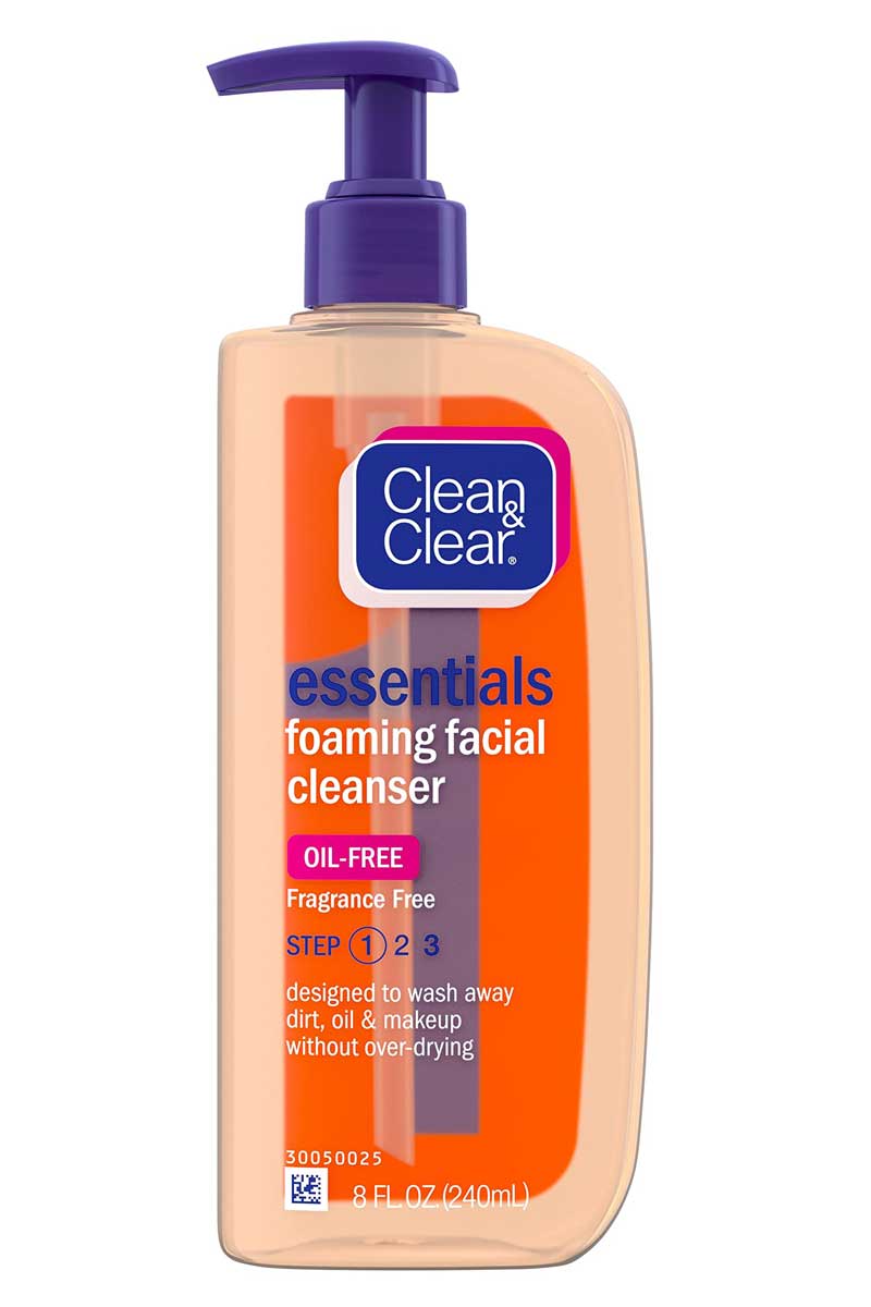 Clean & Clear Essentials Foaming Facial Cleanser Oil Free - Limpiador Facial 8 oz