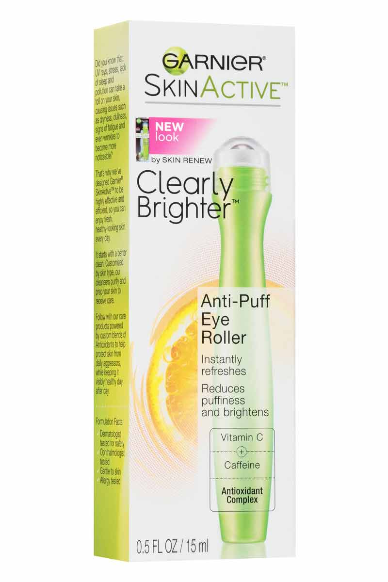 Garnier Clearly Brighter - Rodillo para ojos anti-hinchazón 15 ml