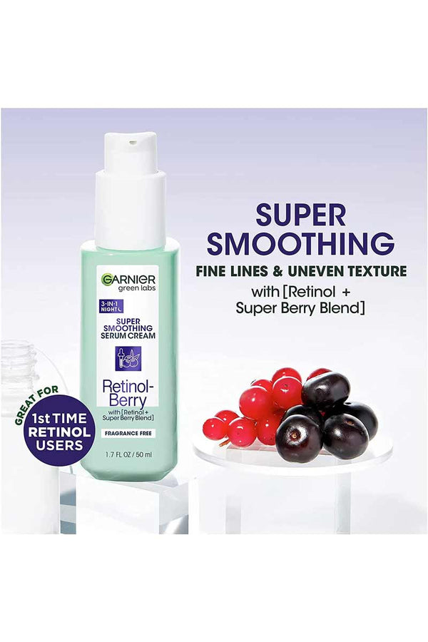 Garnier Retinol-Berry Super Smoothing Serum Cream 3 in 1 Night 50 ml