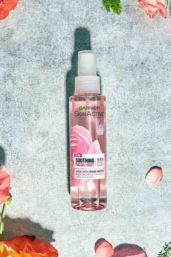 Garnier SkinActive Bruma Facial Calmante Con Agua De Rosas 130 ml